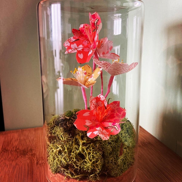 Flower Under Glass Etsy