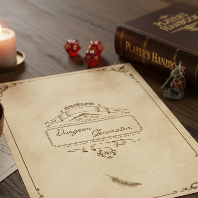 Random Dungeon Generator for DND 5e - Printable DM Tool - Build One ...