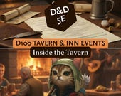 D&D Tavern - Inn Events | d100 Roleplay Encounters | No Combat | Dungeon Master Tool | Immersive TTRPG PDF