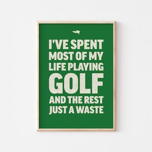 Funny Golf Motivation Poster: Golf Lover Wall Art (Digital Download)