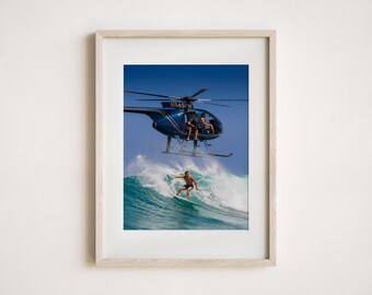 Vintage Surf Wave Photography, Surf Wall Art, Coastal Decor, Digital Download