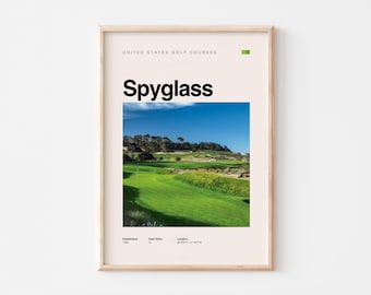 Spyglass Golf Poster — Coastal Wall Art