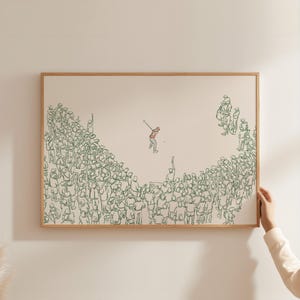 Minimalist Golf Crowd Print: Modern Wall Art (Digital Download)