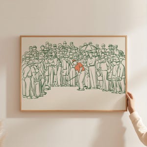 Vintage Golf Art Print: Classic Wall Decor (Digital Download A3 Size 300 dpi)