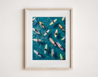 Vintage Surf Print, Surf Wall Art, Coastal Decor, Digital Download