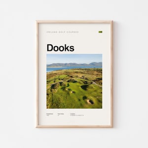 Dooks Golf Club Poster: Ireland Coastal Course Wall Art (Digital Download)