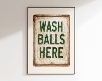Funny Golf Bedroom Wall Art - Vintage Style - Golf Lover Gift and Decor - Digital Download