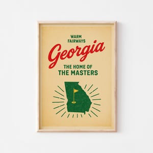 Vintage Golf Poster | Retro Golf Kunstdruck | Digitaler Download