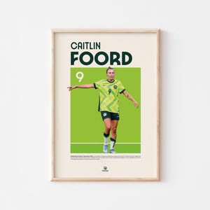 Caitlin Foord Soccer Poster: Australia Matildas Wall Art (Digital Download)