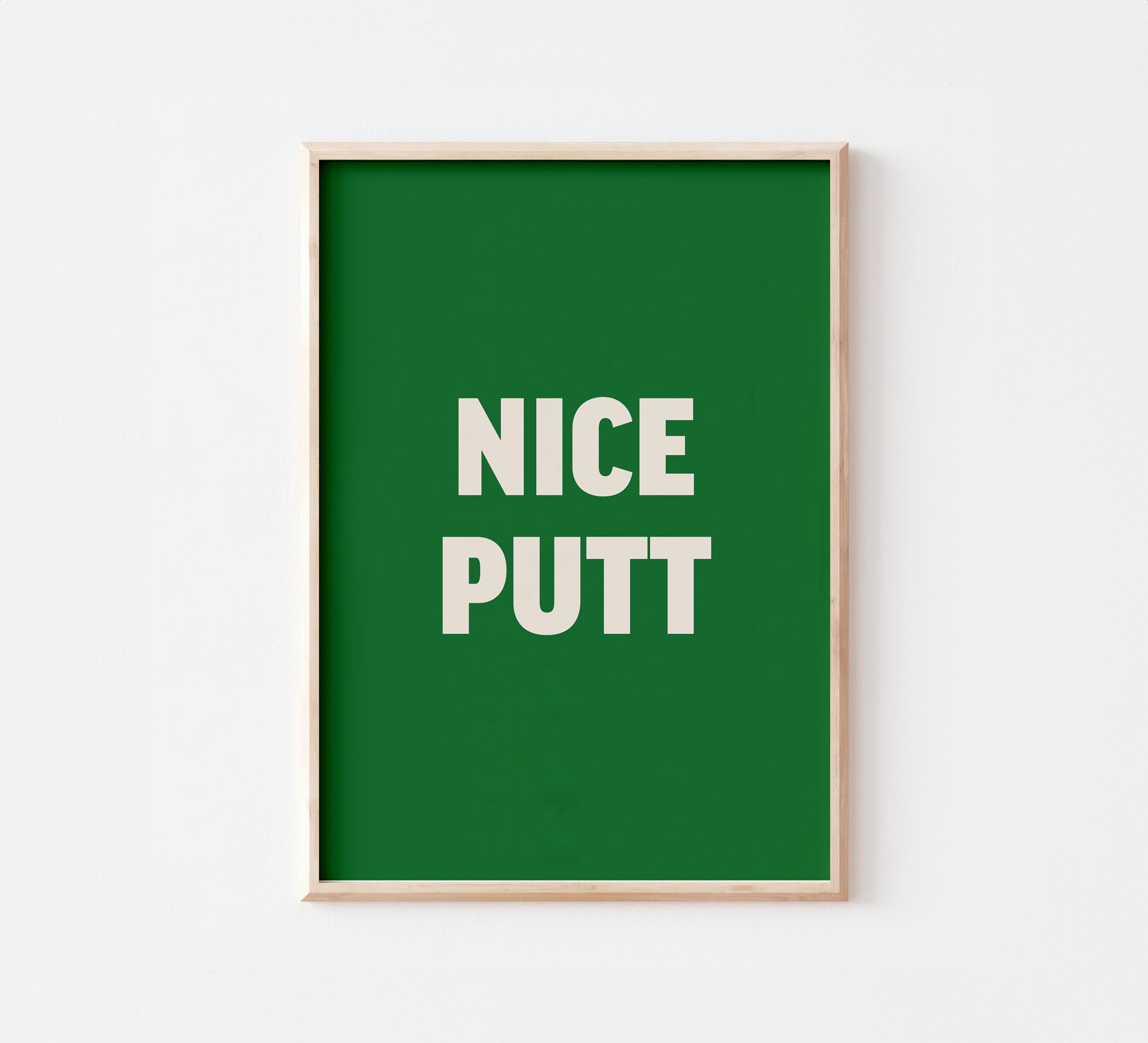 Nice Putt Golf Print - Etsy