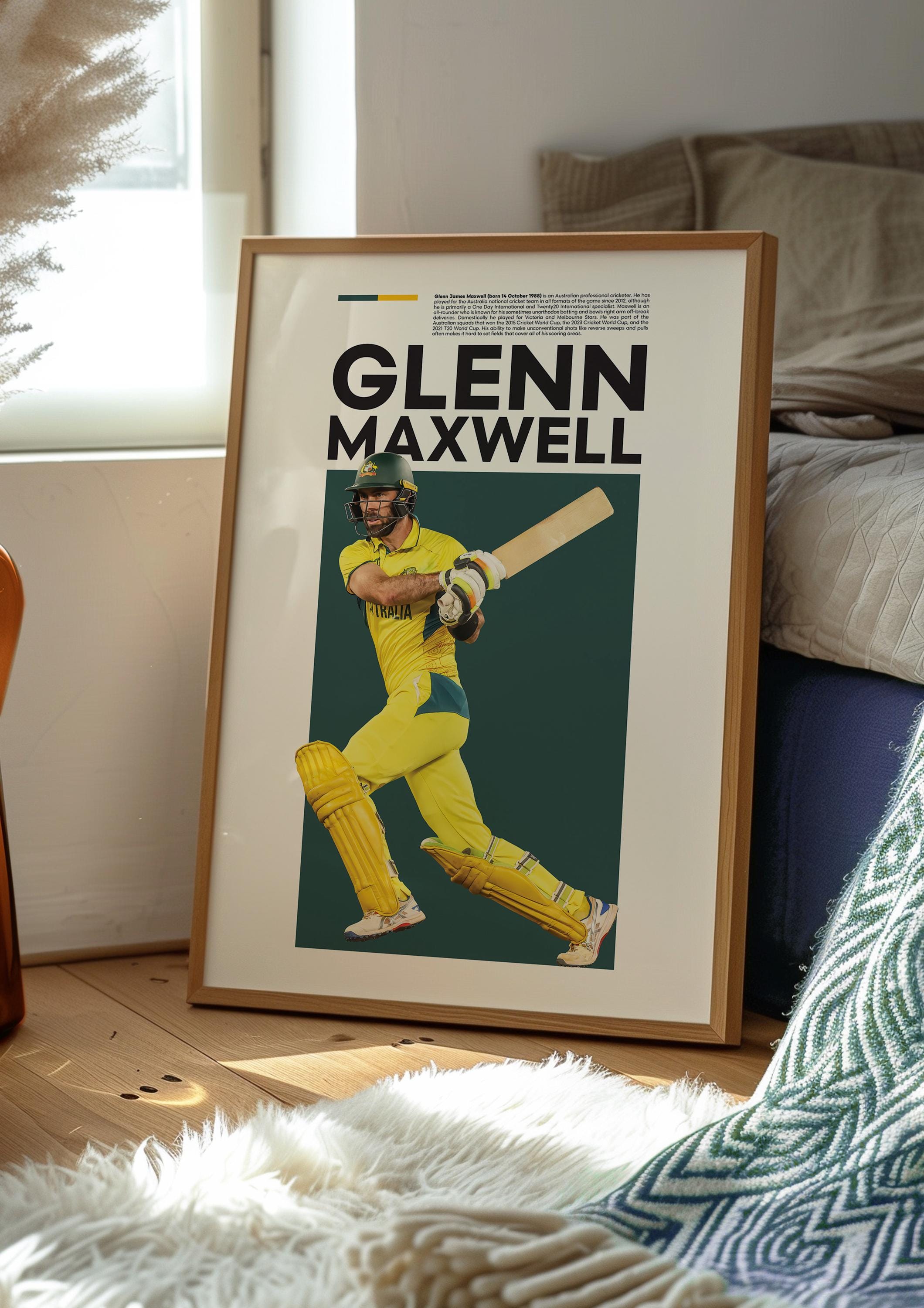 Glenn Maxwell Poster: Cricket Art Print (digital Download) - Etsy
