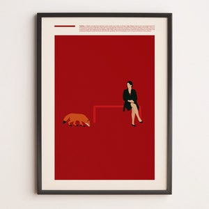 Fleabag Poster, Minimalistisches Filmplakat, Wandkunstdruck, druckbare Wandkunst, Filmdruck, Geschenkidee