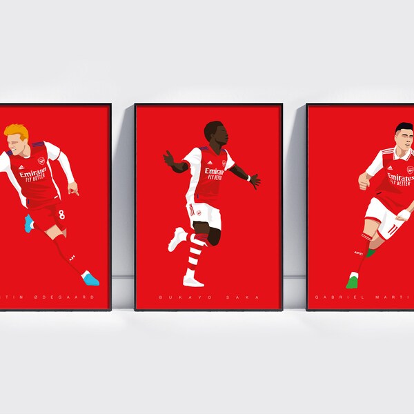 Saka Football Poster Etsy
