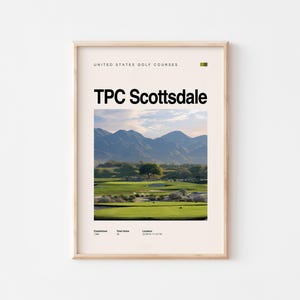 Scottsdale Golf Poster | Arizona inspirierte Golf Wandkunst | Digitaler Download