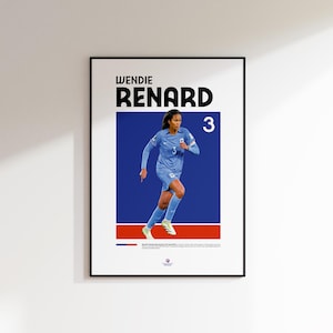 Plakat piłkarski dla kobiet z Holandii Vivianne Miedema – Minimalistyczny cyfrowy wydruk piłkarski – Pomarańczowa sztuka ścienna dla fanów