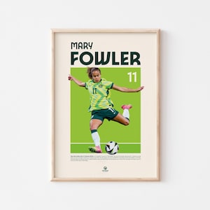 Mary Fowler Soccer Poster: Australian Matildas Wall Art (Digital Download)