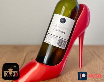 3D Printing Files STL Stiletto Wine Bottle Holder Wine Lover Gift Idea High Heel Shoe Bottle Digital File 3D Printer Kitchen Decor Etsy