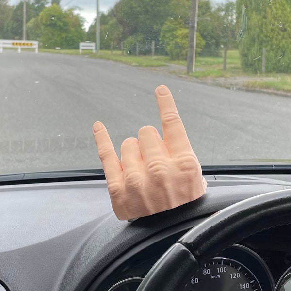 Rock On Hand 3D File, Devils Horn, Rock Roll, Metal, Hand Horns, Heavy Metal Horns, Hand Horns, Car Decor, Stl File, Ring Holder