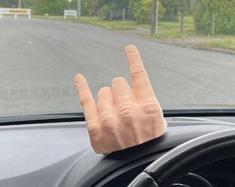 Rock On Hand 3D File, Devils Horn, Rock Roll, Metal, Hand Horns, Heavy Metal Horns, Hand Horns, Car Decor, Stl File, Ring Holder