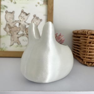 3D Printing File Bunny Planter, Minimalist Rabbit Planter / Bowl, Succulent Planter STL File, Minimalist Decor, Cute Animal Planter, Shelf