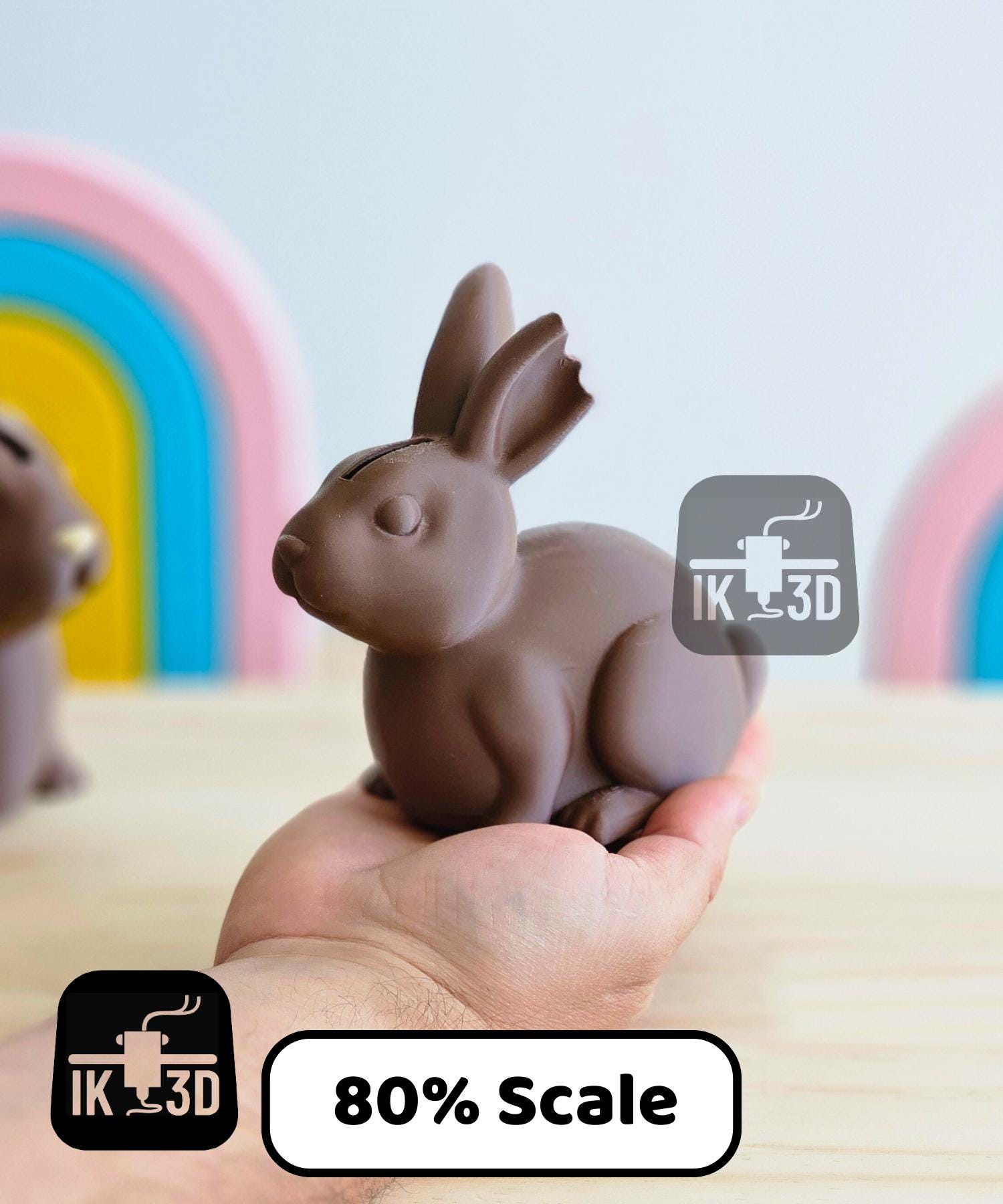 3d Printed Chocolate Bunny