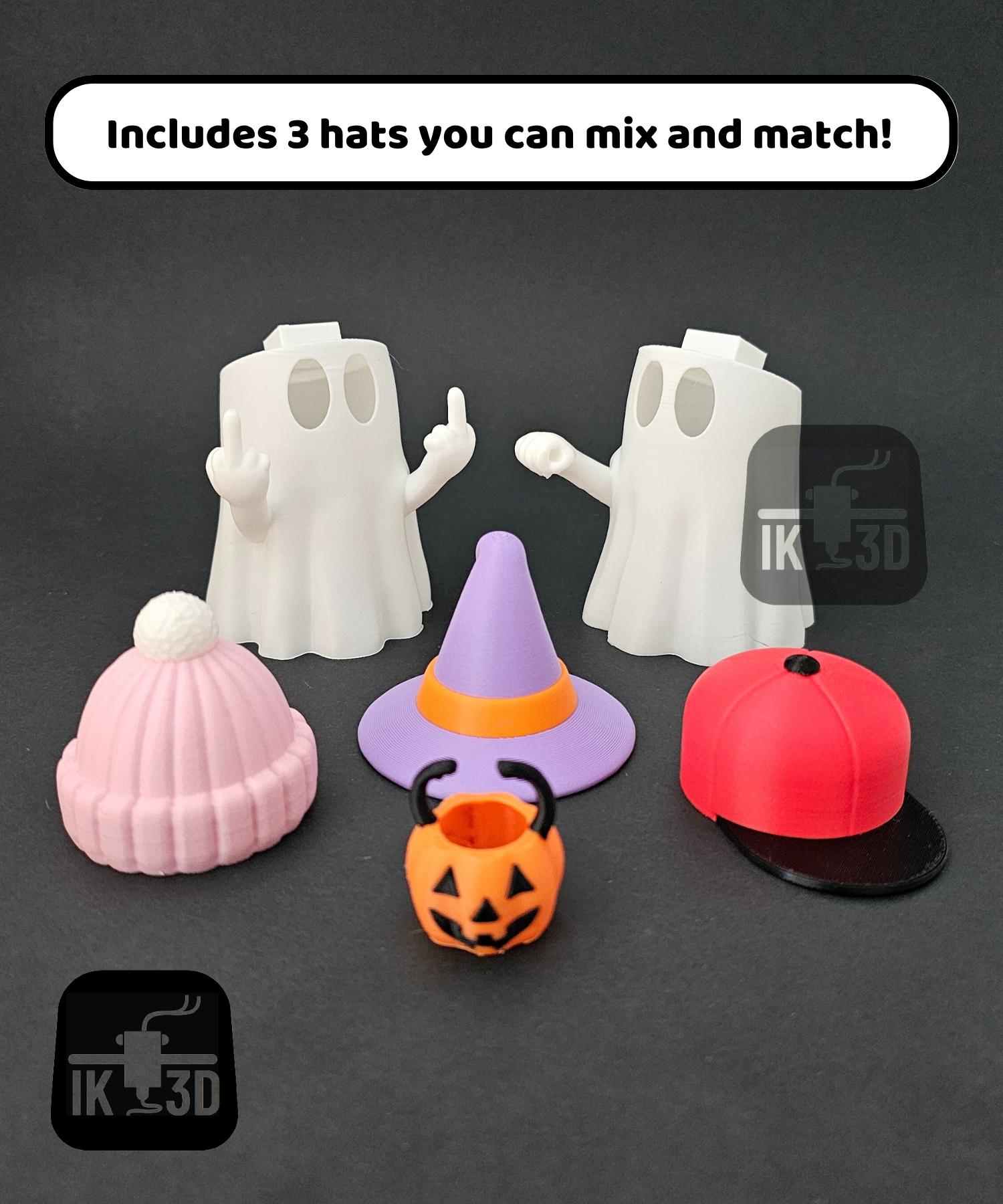 3Dプリント用ハロウィンSTL、ゴーストランプLEDキャンドル、かわいい
