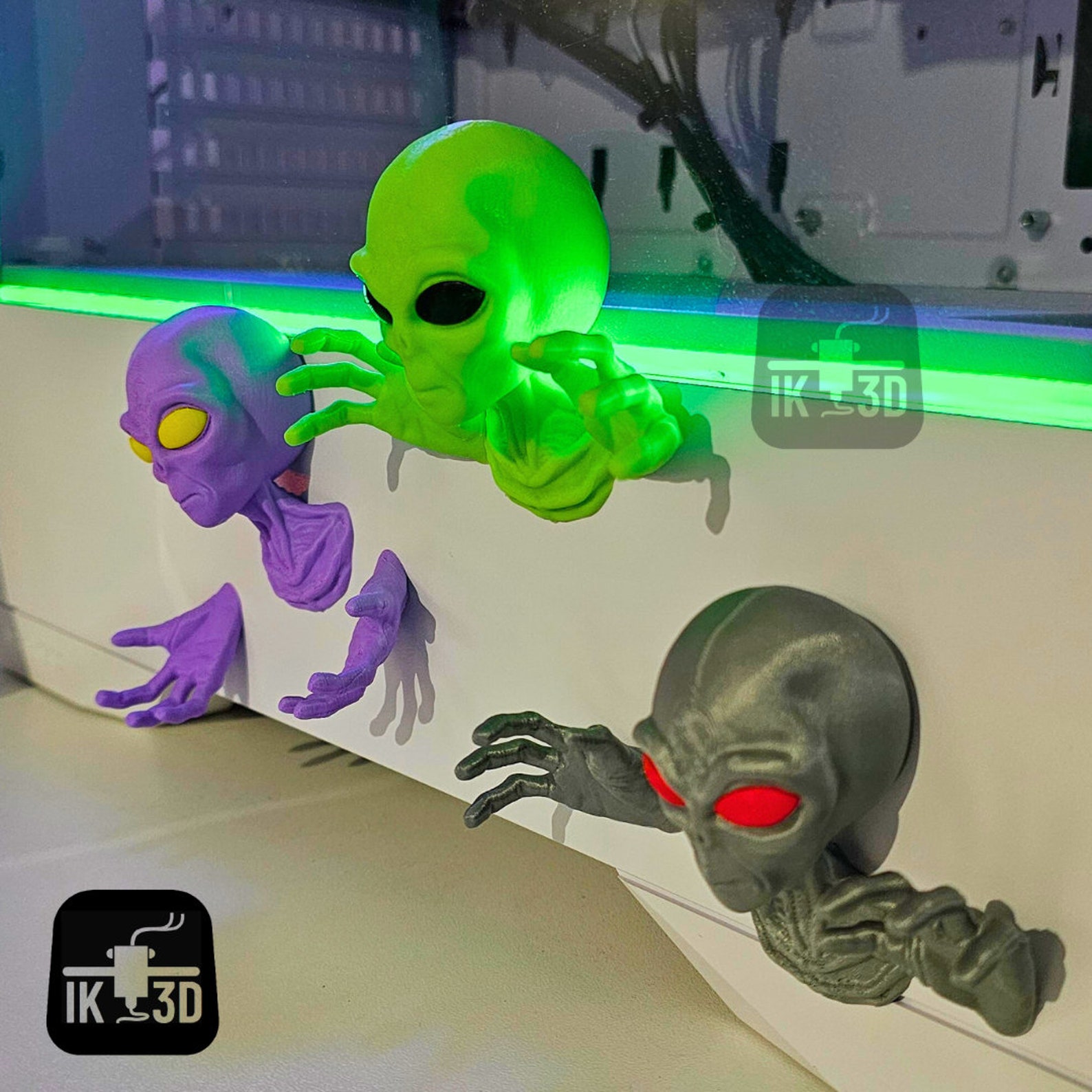 Alien Magnet STL for 3D Printing, Extraterrestrial Figurine, Alien ...