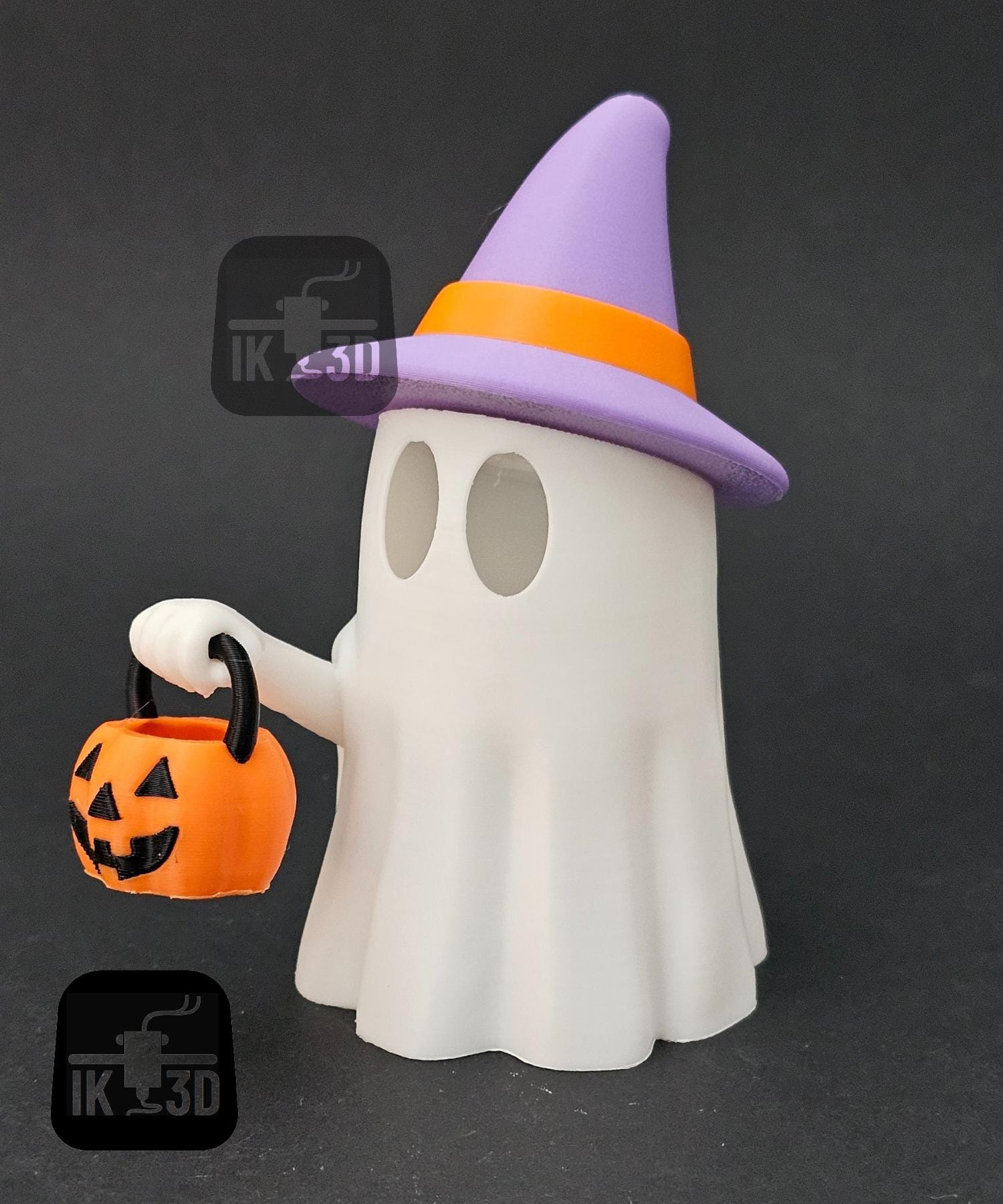 Lanterne LED Halloween Fantôme Lisant Un Livre - Veilleuse Ambiance 3D Résine 9,5x8,5x14 Cm - Décoration Fête Et Bureau