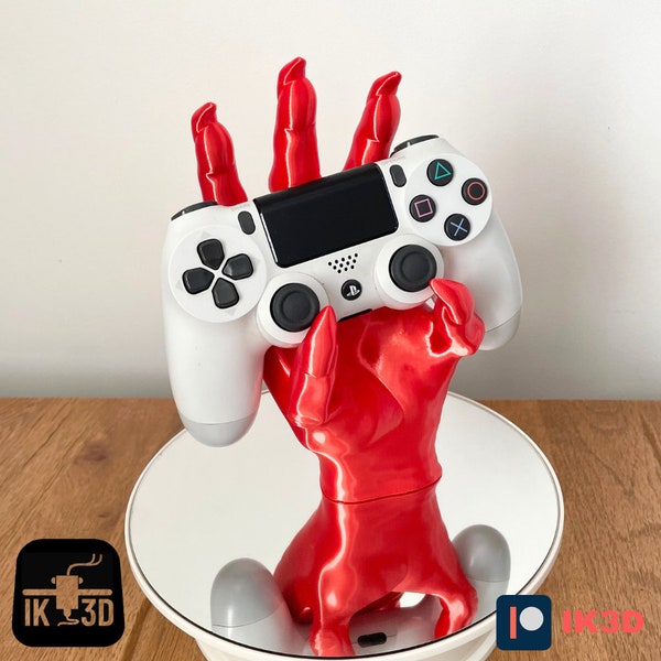STL 3D Printing Demon Hand Controller Holder, Statue STL, Creepy Decor Gaming Gift Ideas, Best Stl Digital Files for 3D Printing
