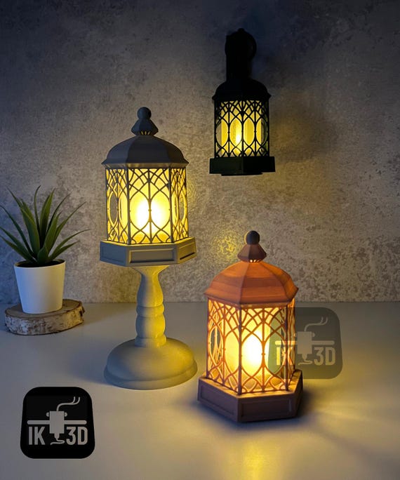 STL-3D-Druckdateien für Lampe, Laterne, LED-Kerze, 3D-Modell, Wandlaterne, Stehkerzenlampe, 3D-Druckvorlage, 3D-Drucken Sie Ihr eigenes Modell