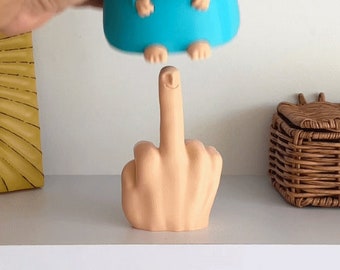 Stl-Datei für 3D-Druck Mittelfinger, Streich Geschenke, Lustige Mittelfinger Figur, unhöfliches Geschenk mit Überraschung, Mr Netter Kerl Digitale Dateien