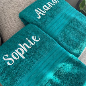 Personalised towels, Embroidered towels , Personalised embroidered towels, Towels for gift,Custom towels image 10