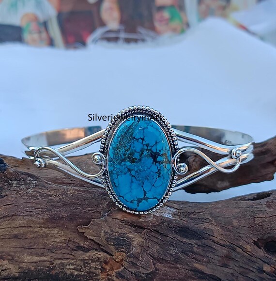 925 Sterling Silver Handmade Gorgeous Turquoise Stone