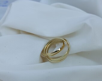 Handmade Pure Brass Stacking Ring: Solid Statement Jewelry