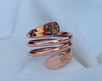 Handmade Stacking Copper Ring: Solid Copper Statement Jewelry