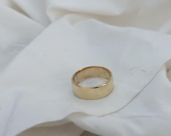 Handmade Brass Band Ring: Women's Anniversary Jewelry