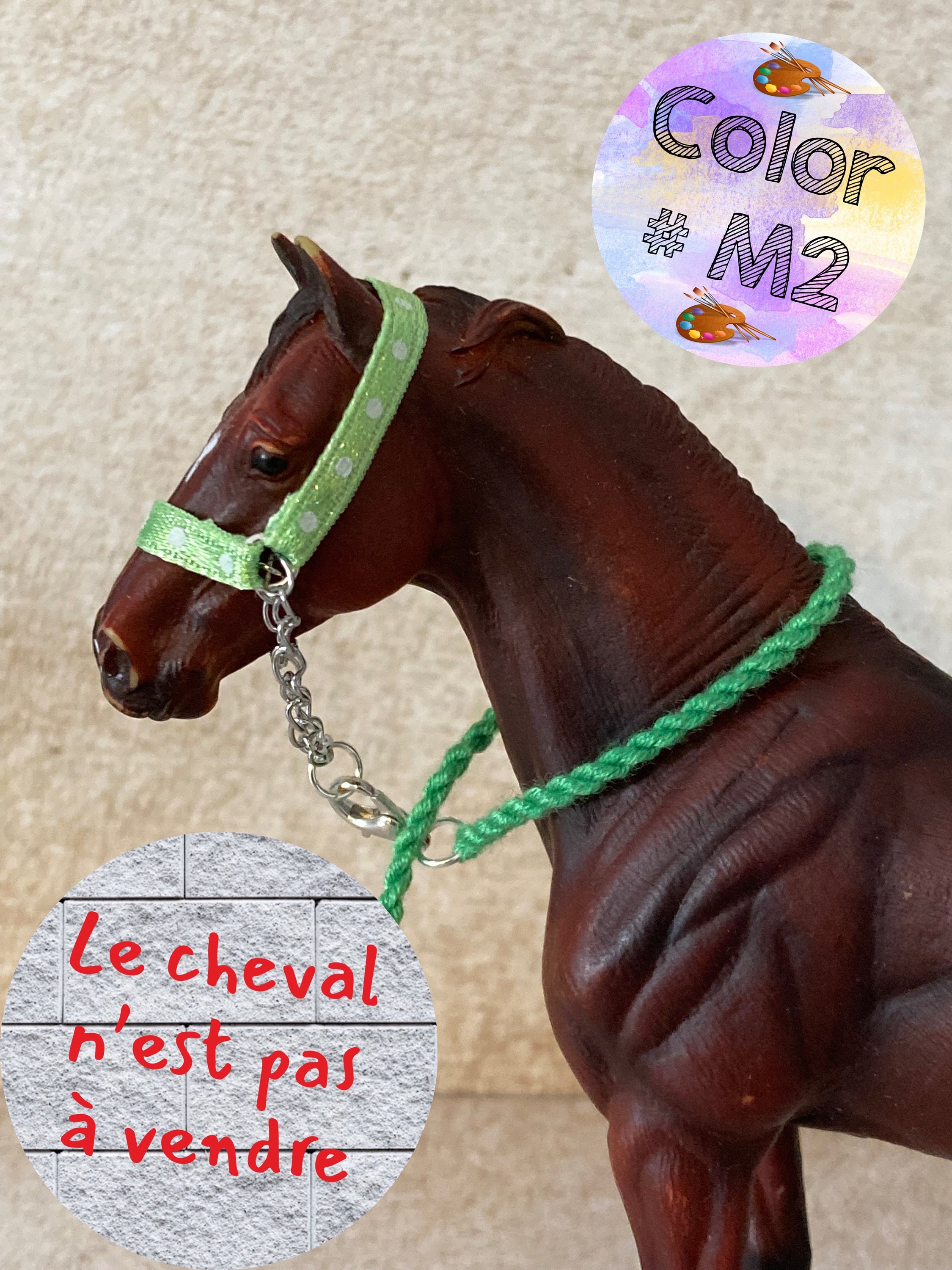 Schleich Horse Halter and Lead Rope / Collecta Etsy