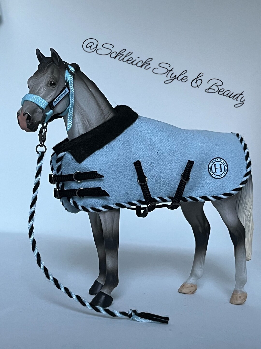 Schleich / Collecta Horse Halter Rope and Blanket Etsy