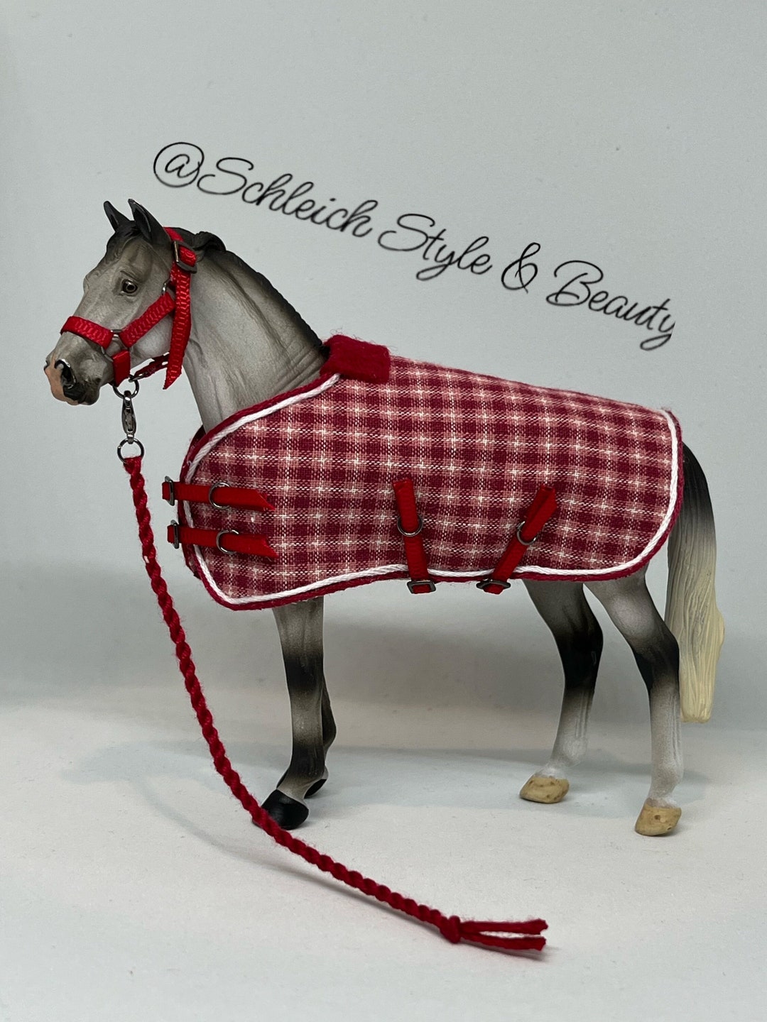 Schleich / Collecta Horse Halter Rope and Blanket Etsy