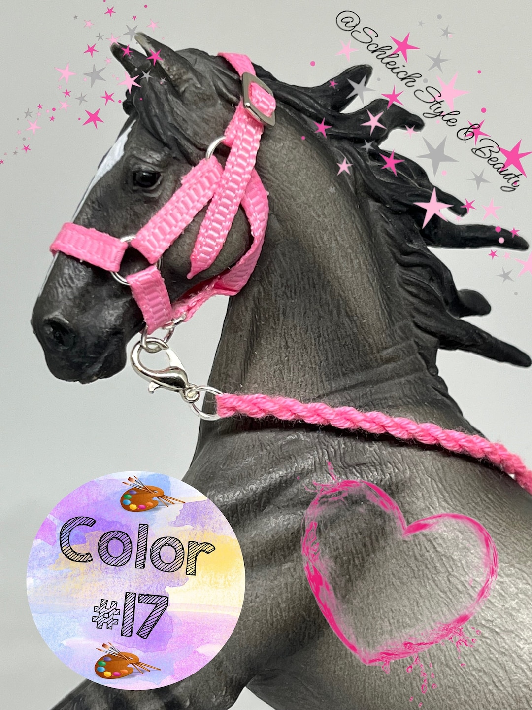 Schleich Horse Halter and Lead Rope / Collecta Etsy