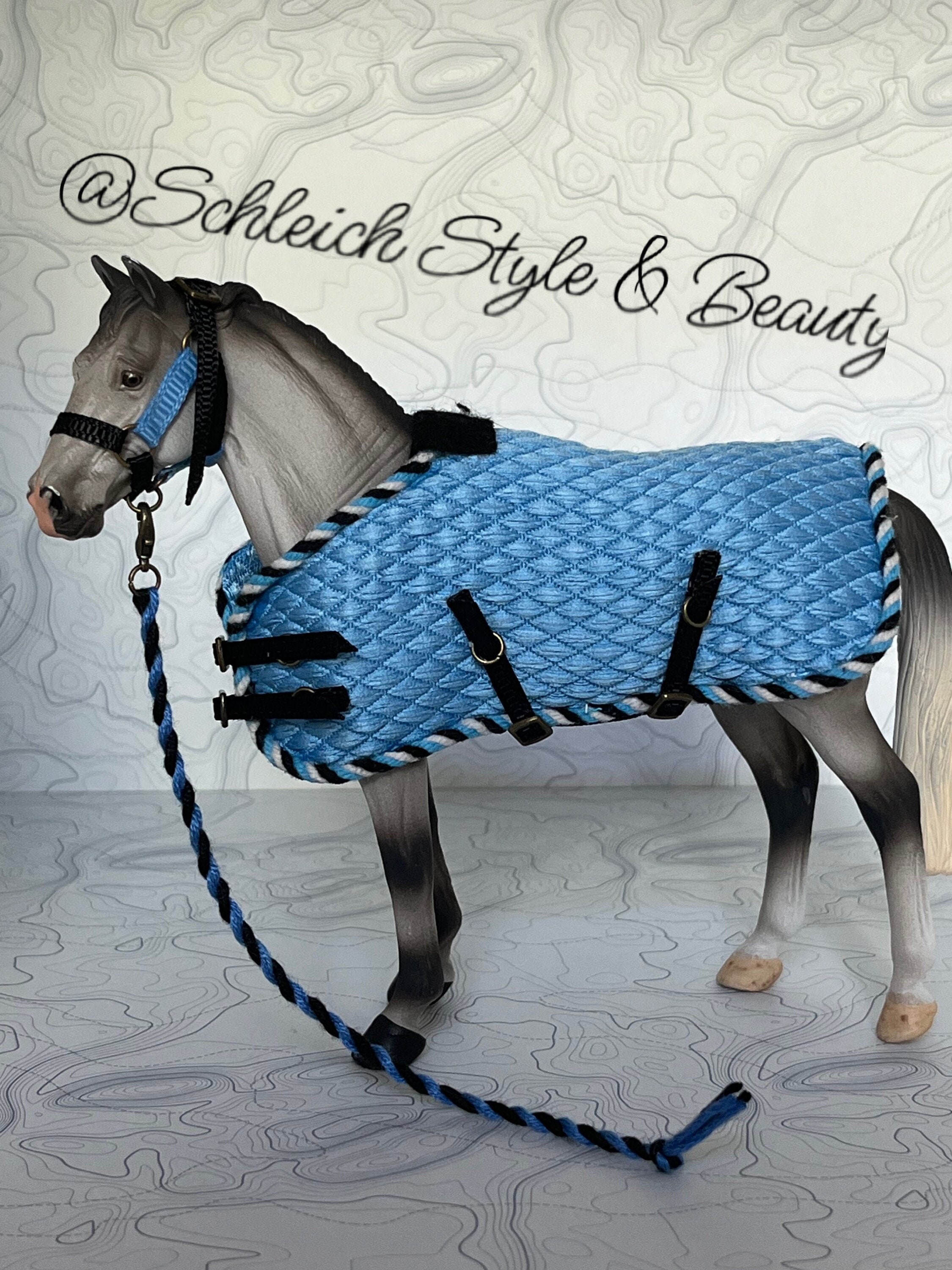 Schleich / Collecta Horse Halter Rope and Blanket Etsy UK
