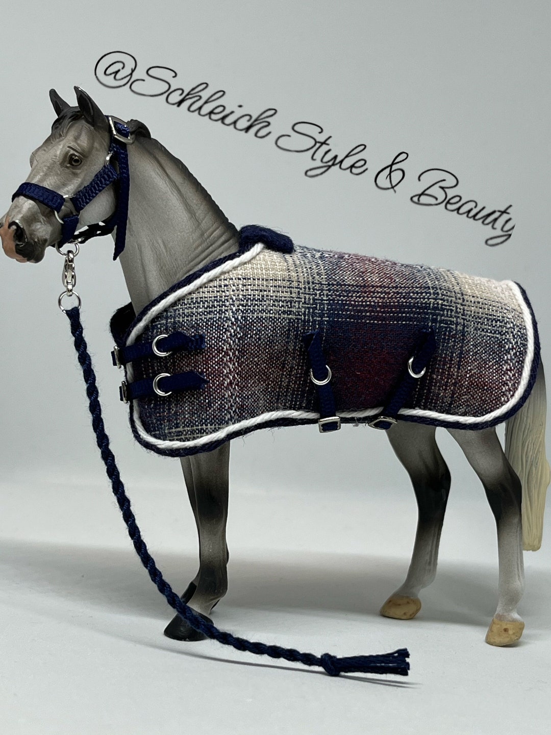 Schleich / Collecta Horse Halter Rope and Blanket Etsy