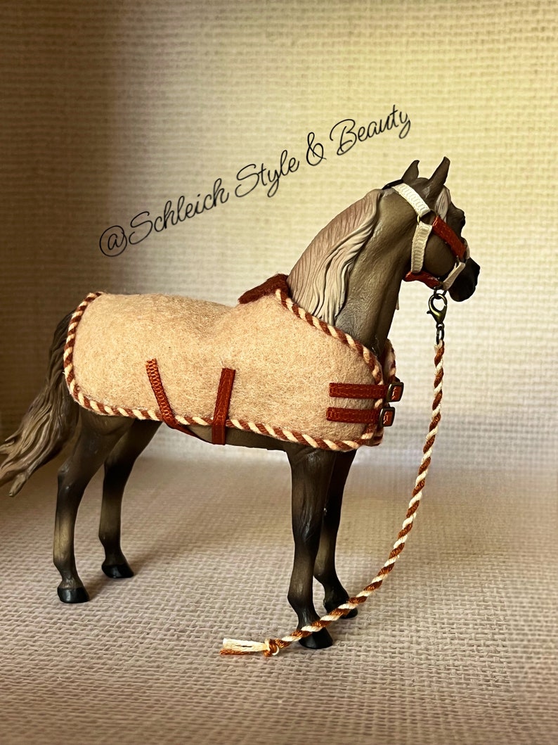 Schleich / Collecta Horse Halter Rope and Blanket Etsy