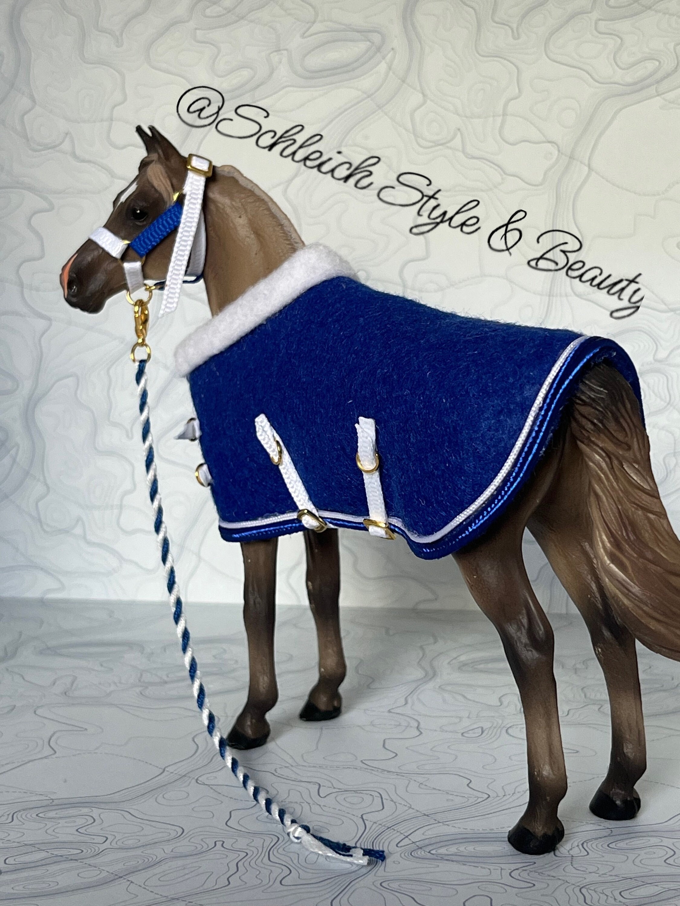 Schleich / Collecta Horse Halter Rope and Blanket Etsy