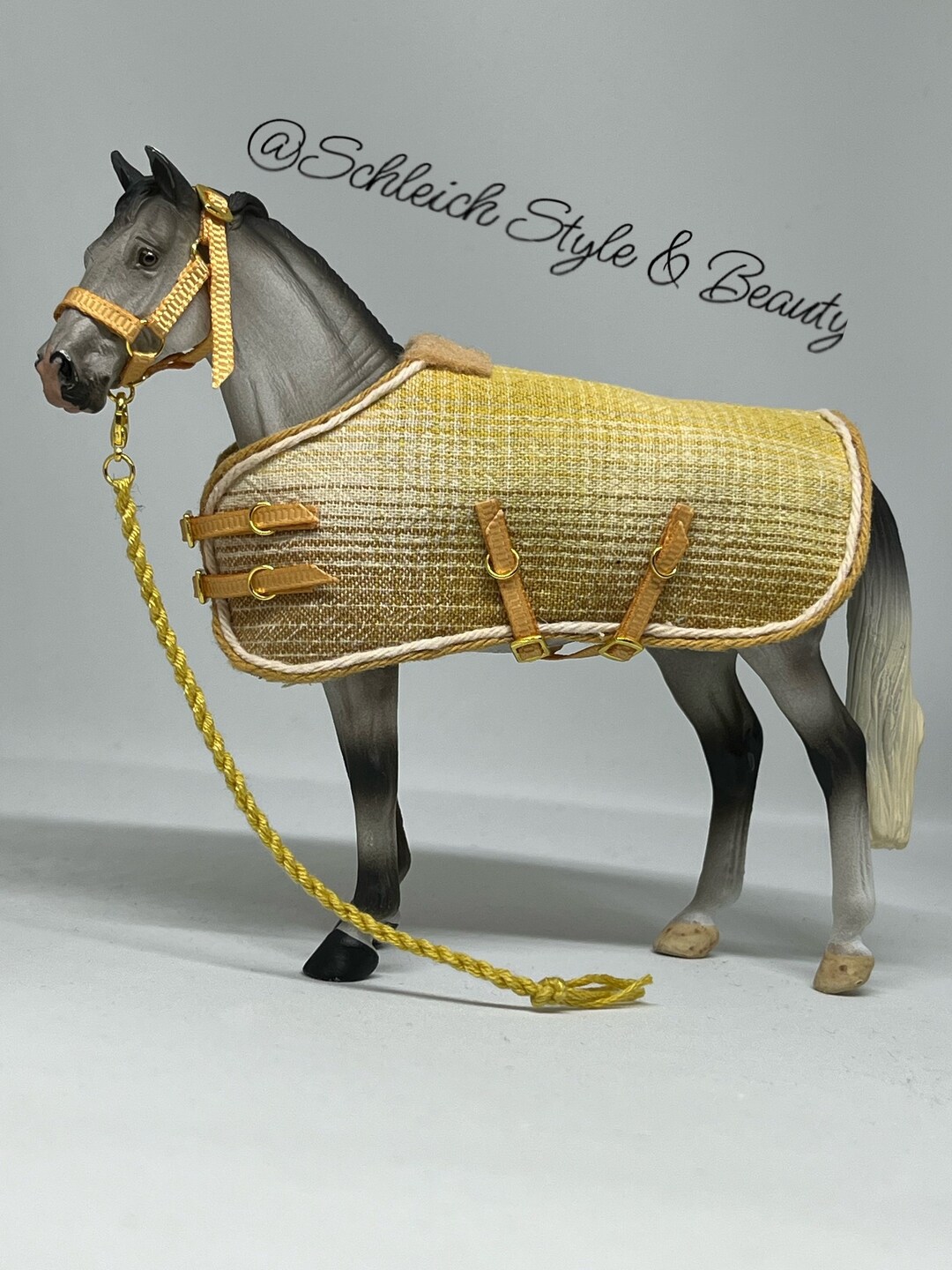 Schleich / Collecta Horse Halter Rope and Blanket Etsy