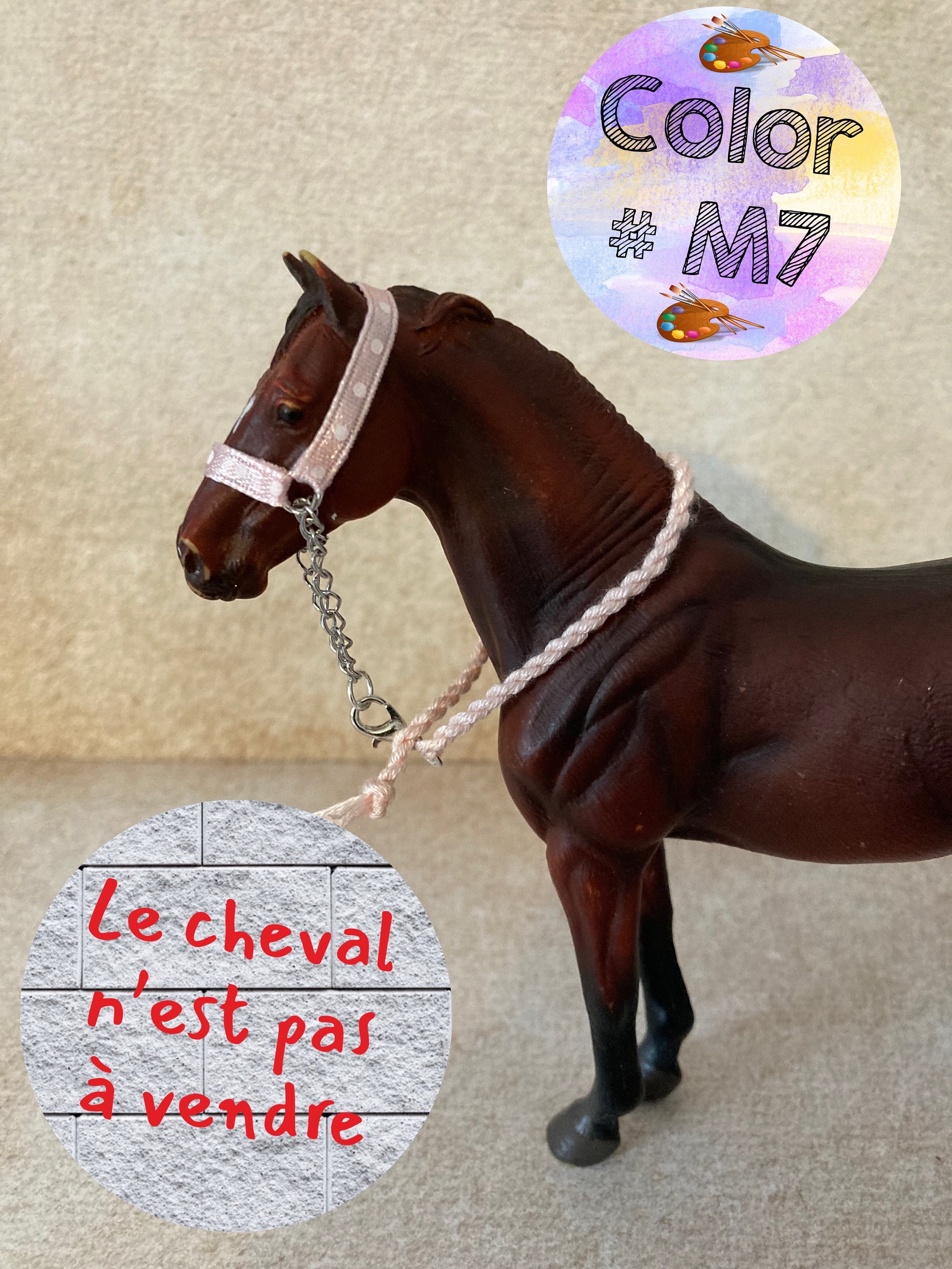 Schleich Horse Halter and Lead Rope / Collecta Etsy