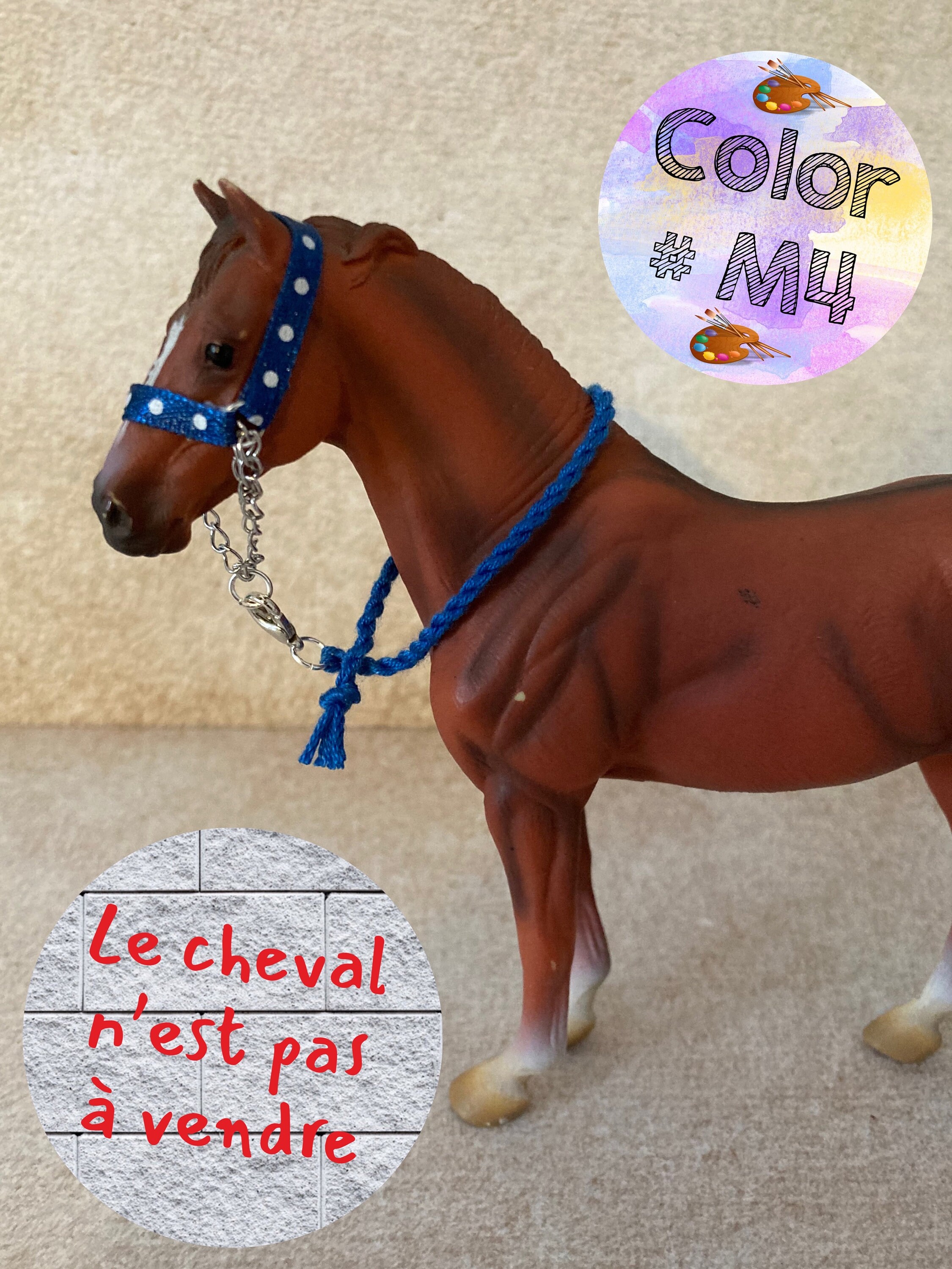 Schleich Horse Halter and Lead Rope / Collecta Etsy