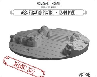 GrimDark Terrain 105mm Base Topper 1
