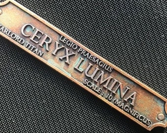 War Titan Roboter Namensschilder kompatibel mit Titanicus Robotern