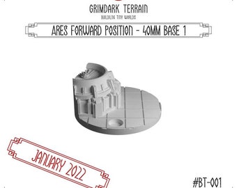 GrimDark Terrain 40mm base toppers set (Set of 8 bases)